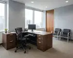 L Shaped Desk with Drawers
