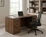 Home Office Desk with Drawers