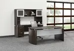 Office Desk with Credenza and Hutch Set