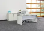 Office Desk and Storage Credenza Set