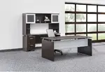 Office Desk with Credenza and Hutch Set