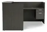 L Shaped Reception Desk with Drawers