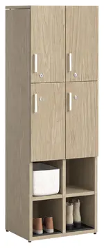 Employee Lockers with Open Storage