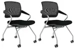 Nesting Chairs with Casters - 2 Pack
