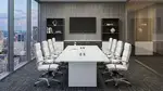 Glass Top Conference Table
