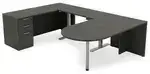 U Shaped Peninsula Standing Desk