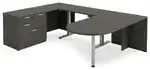 U Shaped Peninsula Standing Desk