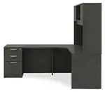 L Shaped Desk with Hutch