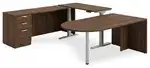 U Shaped Peninsula Standing Desk