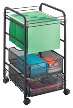 Open Top Rolling File with Drawers