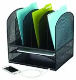 Desk Organizer with Power