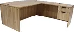 Bow Front L Shaped Desk