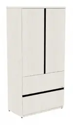 Vertical Storage Cabinet with Lateral File Drawers