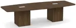 Boat Shaped Conference Table with Cube Base