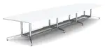 Boat Shaped Conference Table with Radius Corners