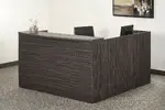 L Shaped Reception Desk with Drawers