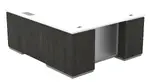 L Shaped Desk with Drawers and Power