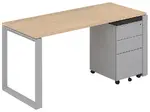 Computer Workstation with Drawers
