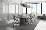 Cube Base Conference Table and Chairs Set