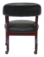 Wood Frame Guest Chair on Wheels