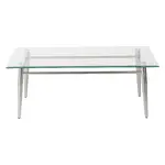 Rectangular Glass Top Table