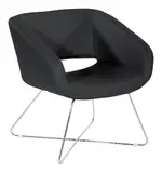 Accent Chair with Chrome Base