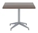 Square Table with Metal Base