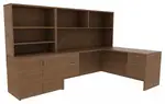 L-Shaped Desk with Storage