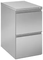 2 Drawer Metal Pedestal