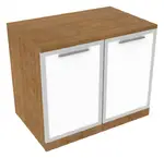 Storage Cabinet with Glass Doors