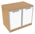 Storage Cabinet with Glass Doors