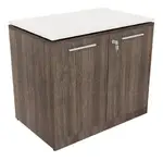 Storage Cabinet with Glass Top