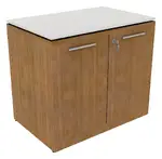 Storage Cabinet with Glass Top