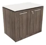 Storage Cabinet with Glass Top