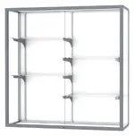 Wall Mounted Display Case with Aluminum Frame - 48 x 48