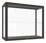 Wall Mounted Display Case with Wood Frame - 36 x 30