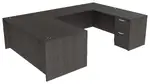 U Shaped Desk with Drawers