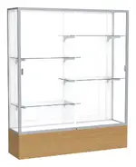 Display Cabinet with Glass Doors and Shelves - 60 x 72