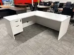 White L-Shaped Desk