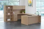 U Shaped Desk with Storage