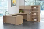 U Shaped Desk with Storage