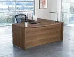 Bow Front L Shaped Desk