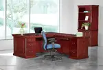 L Shaped Executive Desk with Storage