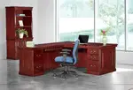 L Shaped Executive Desk with Storage