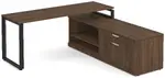 L Shaped Desk with Storage