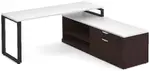 Modern L Shaped Desk with Storage