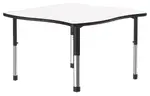 Adjustable Co-Working Dry-Erase Swerve Table