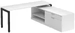 L Shaped Desk with Side Storage