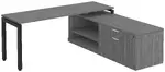 L Shaped Desk with Side Storage