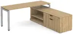 L Shaped Desk with Side Storage